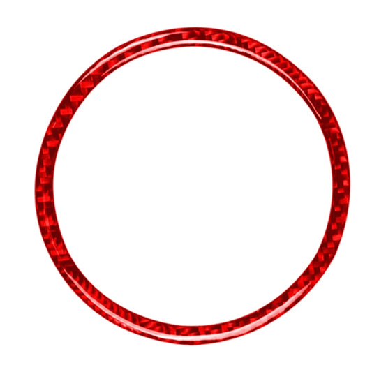Car Carbon Fiber Steering Wheel Decorative Sticker for Mazda 3 Axela 2017-2018, Left and Right Drive (Red) - Car Interior Mouldings by buy2fix | Online Shopping UK | buy2fix