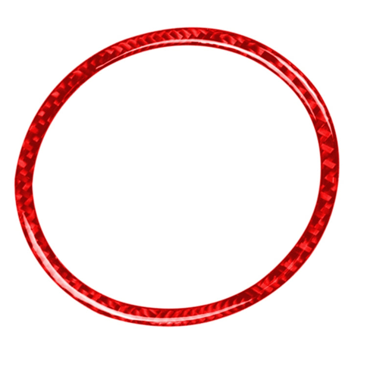 Car Carbon Fiber Steering Wheel Decorative Sticker for Mazda 3 Axela 2017-2018, Left and Right Drive (Red) - Car Interior Mouldings by buy2fix | Online Shopping UK | buy2fix