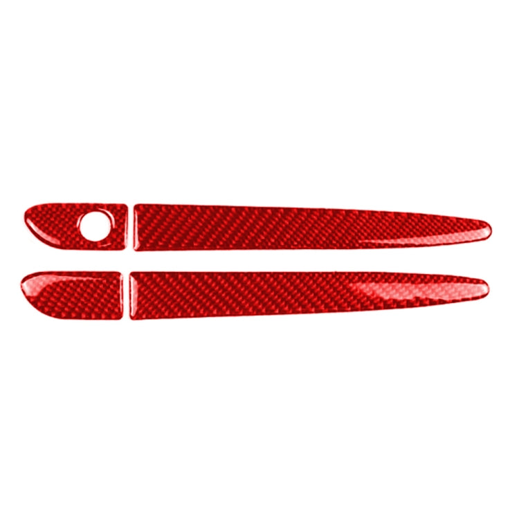 Car Carbon Fiber without Hole Outside Door Handle Decorative Sticker for Mazda CX-5 2017-2018, Right Drive (Red) - Car Interior Mouldings by buy2fix | Online Shopping UK | buy2fix