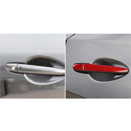 Car Carbon Fiber without Hole Outside Door Handle Decorative Sticker for Mazda CX-5 2017-2018, Right Drive (Red) - Car Interior Mouldings by buy2fix | Online Shopping UK | buy2fix