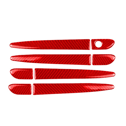 Car Carbon Fiber without Hole Outside Door Handle Decorative Sticker for Mazda CX-5 2017-2018, Left Drive (Red) - Car Interior Mouldings by buy2fix | Online Shopping UK | buy2fix