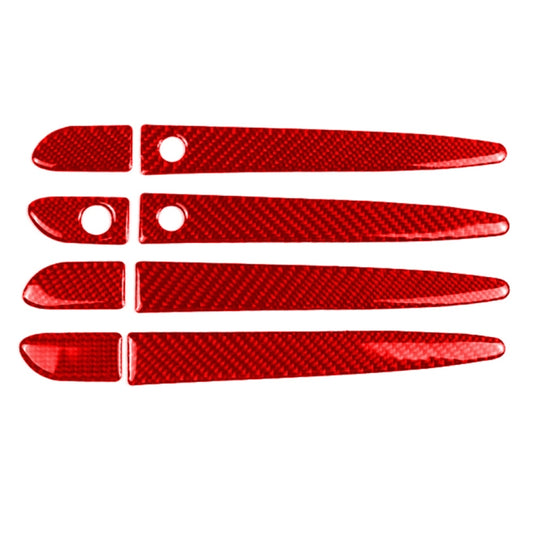 Car Carbon Fiber with Hole Outside Door Handle Decorative Sticker for Mazda CX-5 2017-2018, Right Drive (Red) - Car Interior Mouldings by buy2fix | Online Shopping UK | buy2fix