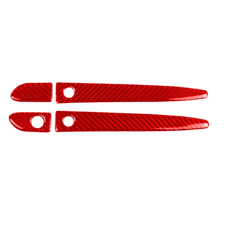 Car Carbon Fiber with Hole Outside Door Handle Decorative Sticker for Mazda CX-5 2017-2018, Right Drive (Red) - Car Interior Mouldings by buy2fix | Online Shopping UK | buy2fix