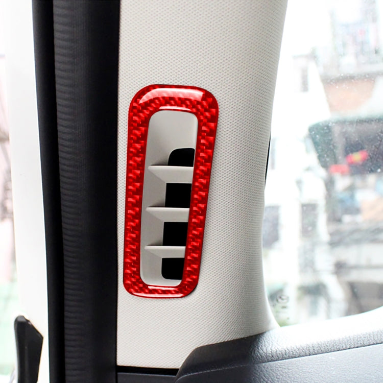 Car Carbon Fiber A-pillar Air Outlet Decorative Sticker for Mazda CX-5 2017-2018, Left and Right Drive (Red) - Car Interior Mouldings by buy2fix | Online Shopping UK | buy2fix