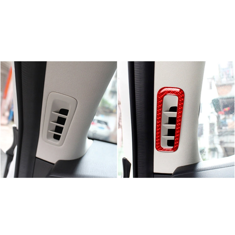 Car Carbon Fiber A-pillar Air Outlet Decorative Sticker for Mazda CX-5 2017-2018, Left and Right Drive (Red) - Car Interior Mouldings by buy2fix | Online Shopping UK | buy2fix