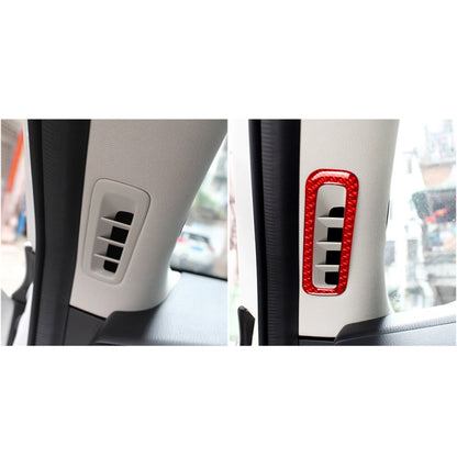 Car Carbon Fiber A-pillar Air Outlet Decorative Sticker for Mazda CX-5 2017-2018, Left and Right Drive (Red) - Car Interior Mouldings by buy2fix | Online Shopping UK | buy2fix