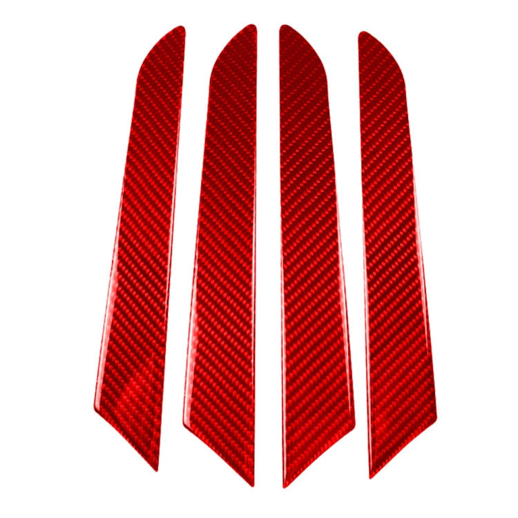 Car Carbon Fiber Door Panel Decorative Sticker for Mazda CX-5 2017-2018, Left and Right Drive (Red) - Car Interior Mouldings by buy2fix | Online Shopping UK | buy2fix