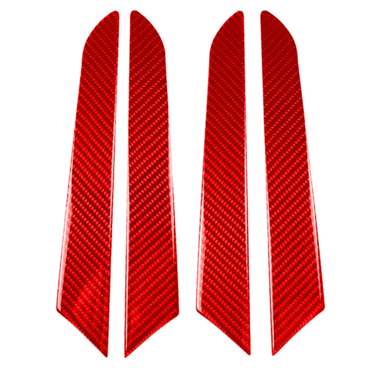 Car Carbon Fiber Door Panel Decorative Sticker for Mazda CX-5 2017-2018, Left and Right Drive (Red) - Car Interior Mouldings by buy2fix | Online Shopping UK | buy2fix