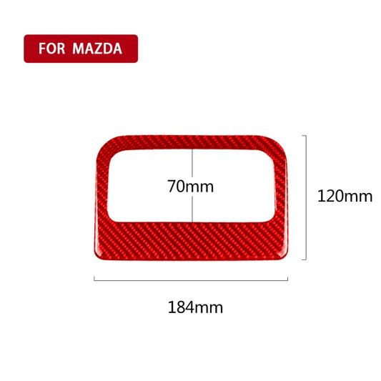 Car Carbon Fiber Rear Air Outlet Decorative Sticker for Mazda CX-5 2017-2018, Left and Right Drive (Red) - Car Interior Mouldings by buy2fix | Online Shopping UK | buy2fix