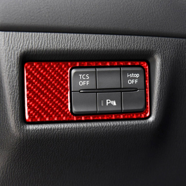 Car Carbon Fiber Headlight Decorative Sticker for Mazda CX-5 2017-2018, Left and Right Drive (Red) - Car Interior Mouldings by buy2fix | Online Shopping UK | buy2fix