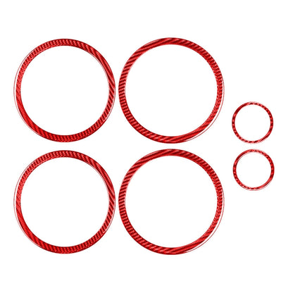 Car Carbon Fiber Door Horn Decorative Sticker for Toyota RAV4 2006-2013, Left and Right Drive (Red) - Car Interior Mouldings by buy2fix | Online Shopping UK | buy2fix