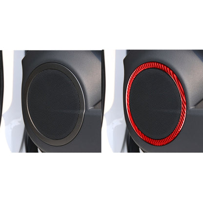 Car Carbon Fiber Door Horn Decorative Sticker for Toyota RAV4 2006-2013, Left and Right Drive (Red) - Car Interior Mouldings by buy2fix | Online Shopping UK | buy2fix