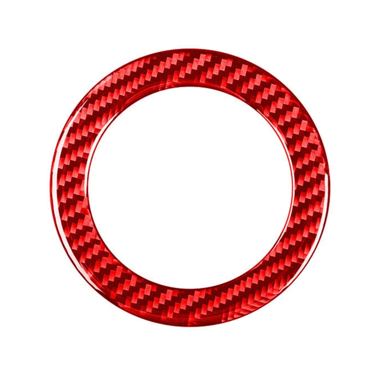 Car Carbon Fiber Steering Wheel Decorative Sticker for Toyota RAV4 2006-2013, Left and Right Drive (Red) - Car Interior Mouldings by buy2fix | Online Shopping UK | buy2fix