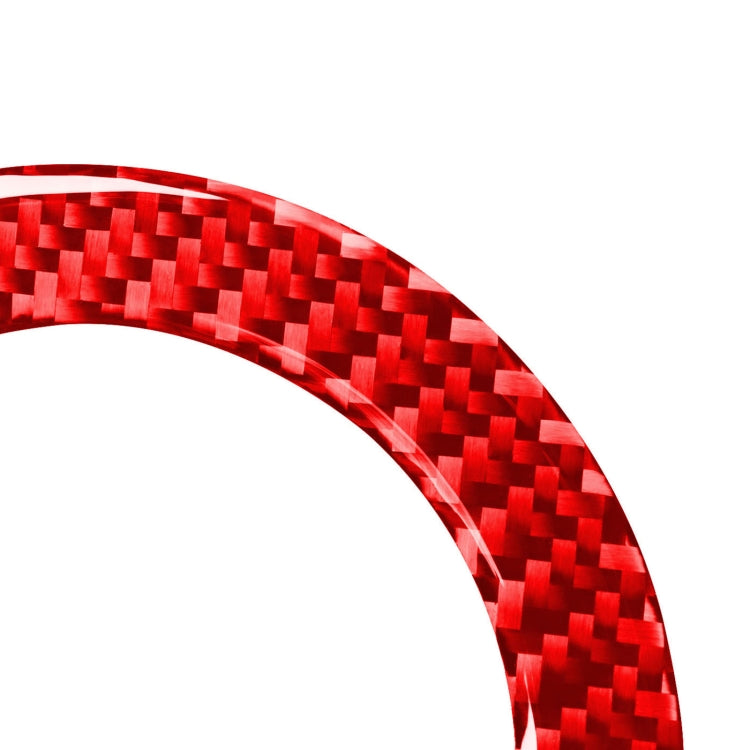 Car Carbon Fiber Steering Wheel Decorative Sticker for Toyota RAV4 2006-2013, Left and Right Drive (Red) - Car Interior Mouldings by buy2fix | Online Shopping UK | buy2fix