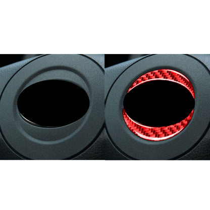 Car Carbon Fiber Steering Wheel Logo Decorative Sticker for Toyota RAV4 2006-2013, Left and Right Drive (Red) - Car Interior Mouldings by buy2fix | Online Shopping UK | buy2fix