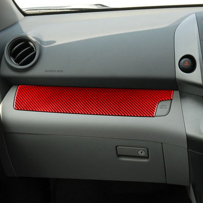 Car Carbon Fiber Passenger Center Control Panel Decorative Sticker for Toyota RAV4 2006-2013, Right Drive (Red) - Car Interior Mouldings by buy2fix | Online Shopping UK | buy2fix
