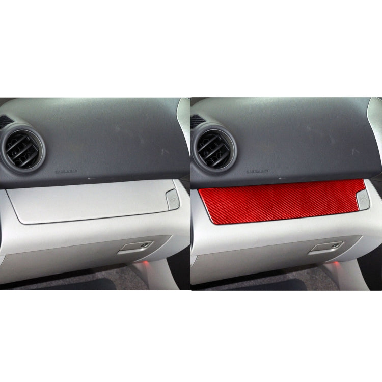 Car Carbon Fiber Passenger Center Control Panel Decorative Sticker for Toyota RAV4 2006-2013, Right Drive (Red) - Car Interior Mouldings by buy2fix | Online Shopping UK | buy2fix
