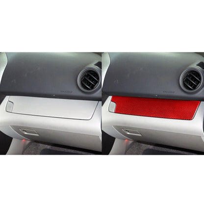 Car Carbon Fiber Passenger Center Control Panel Decorative Sticker for Toyota RAV4 2006-2013, Left Drive (Red) - Car Interior Mouldings by buy2fix | Online Shopping UK | buy2fix