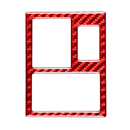 Car Carbon Fiber Rear Mirror Adjustment Switch Frame Decorative Sticker for Toyota RAV4 2006-2013, Left Drive (Red) - Car Interior Mouldings by buy2fix | Online Shopping UK | buy2fix