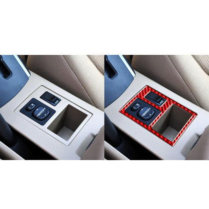 Car Carbon Fiber Rear Mirror Adjustment Switch Frame Decorative Sticker for Toyota RAV4 2006-2013, Left Drive (Red) - Car Interior Mouldings by buy2fix | Online Shopping UK | buy2fix