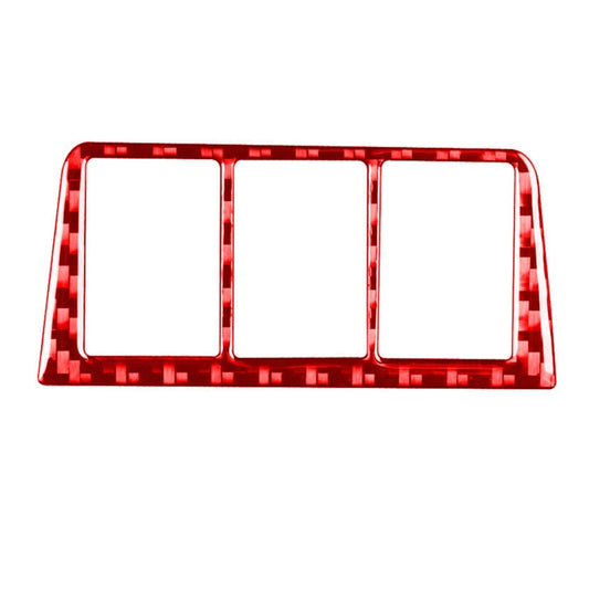 Car Carbon Fiber Headlight Switch Frame Decorative Sticker for Toyota RAV4 2006-2013, Left and Right Drive (Red) - Car Interior Mouldings by buy2fix | Online Shopping UK | buy2fix