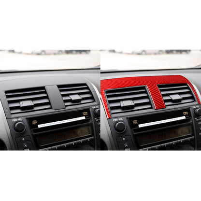 Car Carbon Fiber Inside Central Control Air Outlet Decorative Sticker for Toyota RAV4 2006-2013, Left and Right Drive (Red) - Car Interior Mouldings by buy2fix | Online Shopping UK | buy2fix