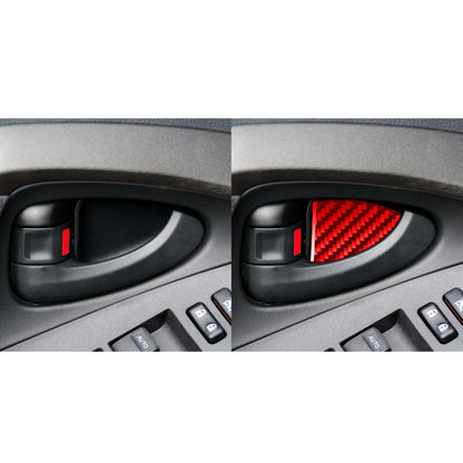 Car Carbon Fiber Inside Door Bowl Decorative Sticker for Toyota RAV4 2006-2013, Left and Right Drive (Red) - Car Interior Mouldings by buy2fix | Online Shopping UK | buy2fix