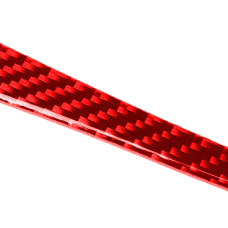Car Carbon Fiber Dashboard Left Side Decorative Sticker for Infiniti Q50 2014-2020, Right Drive (Red) - Steering Wheel Accessories by buy2fix | Online Shopping UK | buy2fix