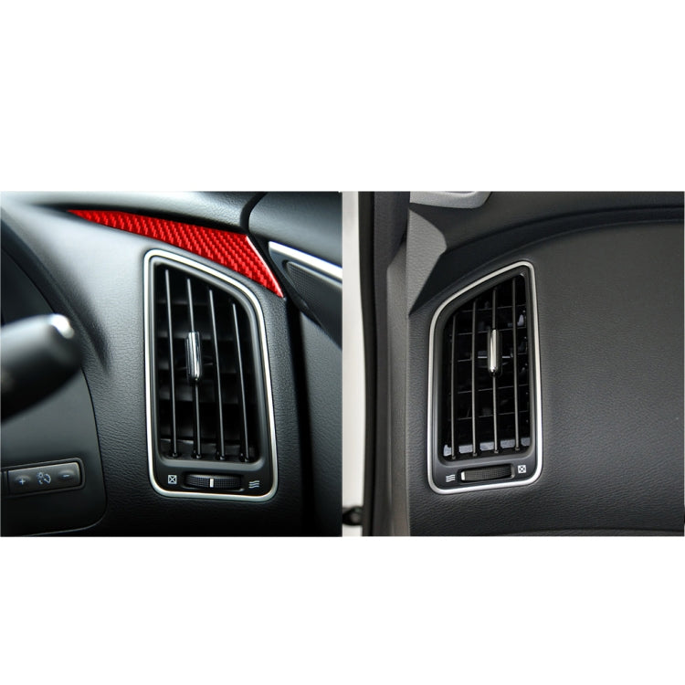 Car Carbon Fiber Dashboard Left Side Decorative Sticker for Infiniti Q50 2014-2020, Right Drive (Red) - Steering Wheel Accessories by buy2fix | Online Shopping UK | buy2fix
