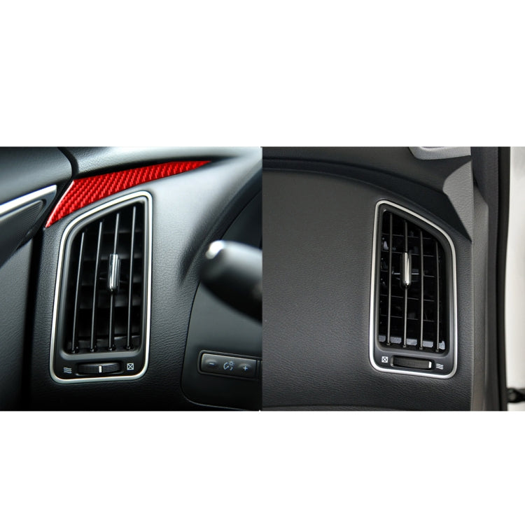 Car Carbon Fiber Dashboard Left Side Decorative Sticker for Infiniti Q50 2014-2020, Left Drive (Red) - Steering Wheel Accessories by buy2fix | Online Shopping UK | buy2fix
