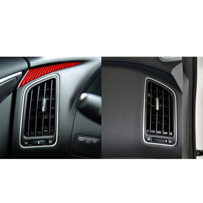 Car Carbon Fiber Dashboard Left Side Decorative Sticker for Infiniti Q50 2014-2020, Left Drive (Red) - Steering Wheel Accessories by buy2fix | Online Shopping UK | buy2fix