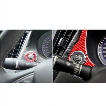 Car Carbon Fiber Dashboard Decorative Sticker for Infiniti Q50, Right Drive(Red) - Car Interior Mouldings by buy2fix | Online Shopping UK | buy2fix