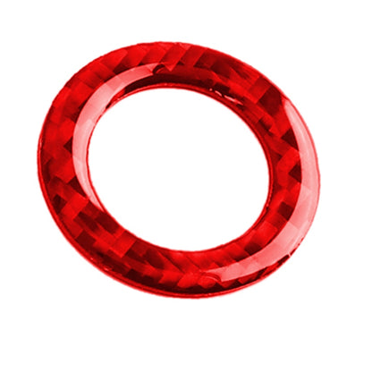 Car Carbon Fiber One-button Start Decorative Sticker for Infiniti Q50 2014-2020 / Q60 / QX60, Left and Right Drive(Red) - Car Interior Mouldings by buy2fix | Online Shopping UK | buy2fix