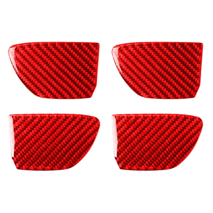 Car Carbon Fiber Inside Door Bowl Decorative Sticker for Infiniti Q50 2014-2020, Left and Right Drive(Red) - Car Interior Mouldings by buy2fix | Online Shopping UK | buy2fix