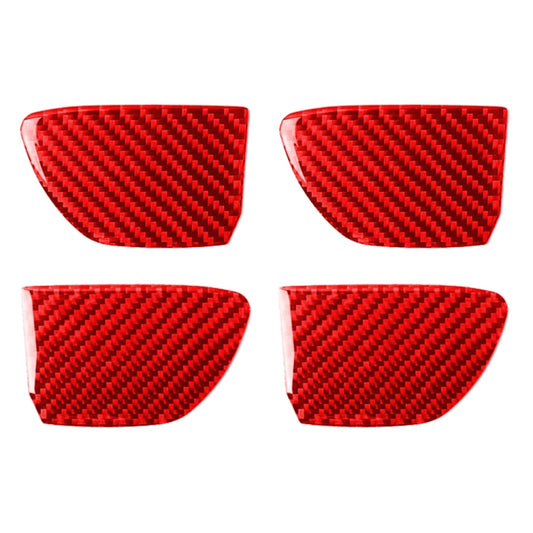 Car Carbon Fiber Inside Door Bowl Decorative Sticker for Infiniti Q50 2014-2020, Left and Right Drive(Red) - Car Interior Mouldings by buy2fix | Online Shopping UK | buy2fix