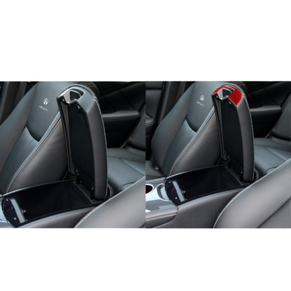 Car Carbon Fiber Armrest Box Decorative Sticker for Infiniti Q50 2014-2020, Left and Right Drive(Red) - Car Interior Mouldings by buy2fix | Online Shopping UK | buy2fix