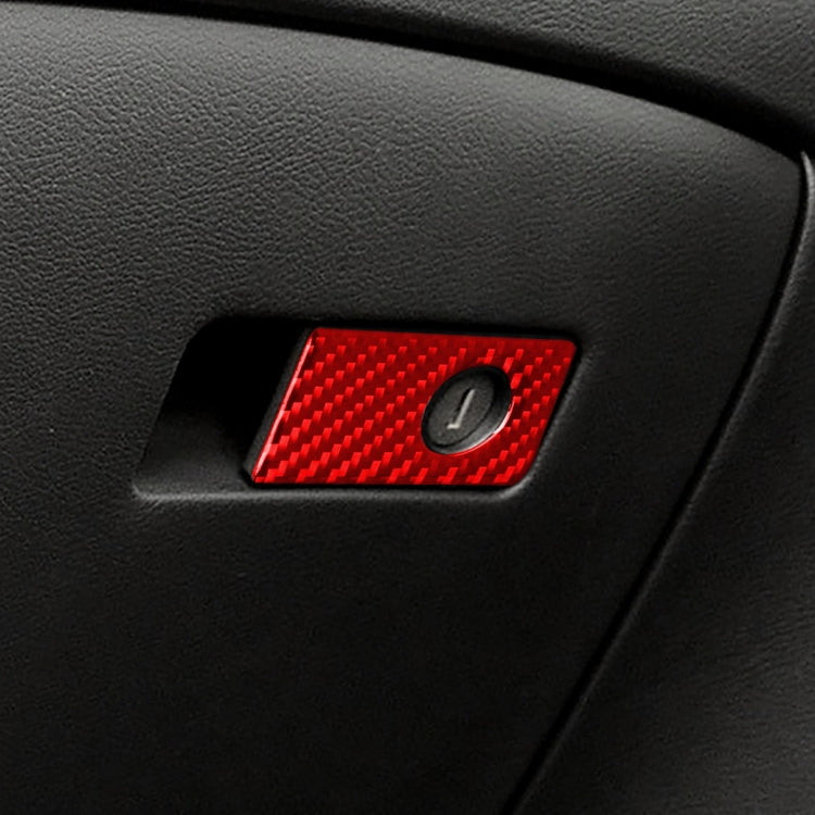 Car Carbon Fiber Front Passenger Seat Handle Box Decorative Sticker for Infiniti Q50 2014-2020, Right Drive(Red) - Car Interior Mouldings by buy2fix | Online Shopping UK | buy2fix