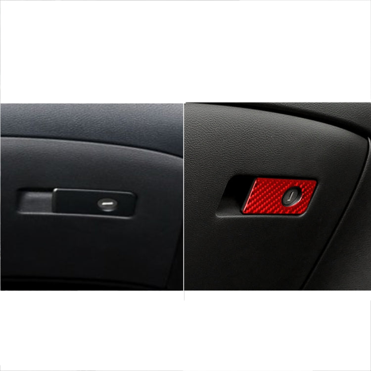 Car Carbon Fiber Front Passenger Seat Handle Box Decorative Sticker for Infiniti Q50 2014-2020, Right Drive(Red) - Car Interior Mouldings by buy2fix | Online Shopping UK | buy2fix