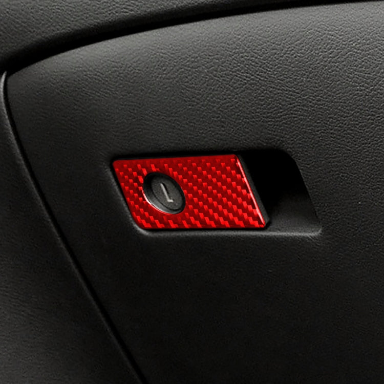 Car Carbon Fiber Front Passenger Seat Handle Box Decorative Sticker for Infiniti Q50 2014-2020, Left Drive(Red) - Car Interior Mouldings by buy2fix | Online Shopping UK | buy2fix