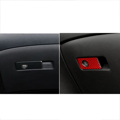 Car Carbon Fiber Front Passenger Seat Handle Box Decorative Sticker for Infiniti Q50 2014-2020, Left Drive(Red) - Car Interior Mouldings by buy2fix | Online Shopping UK | buy2fix