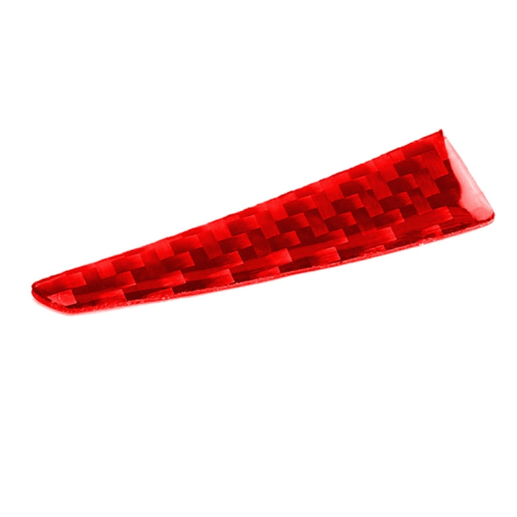Car Carbon Fiber Steering Wheel Below Decorative Sticker for Infiniti Q50 2014-2020, Left and Right Drive(Red) - Car Interior Mouldings by buy2fix | Online Shopping UK | buy2fix