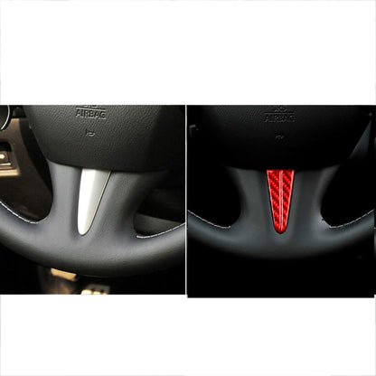Car Carbon Fiber Steering Wheel Below Decorative Sticker for Infiniti Q50 2014-2020, Left and Right Drive(Red) - Car Interior Mouldings by buy2fix | Online Shopping UK | buy2fix