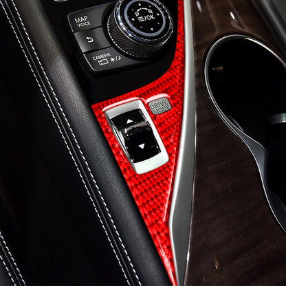 Car Carbon Fiber Driver Panel Decorative Sticker for Infiniti Q50 2014-2020, Left Drive(Red) - Car Interior Mouldings by buy2fix | Online Shopping UK | buy2fix
