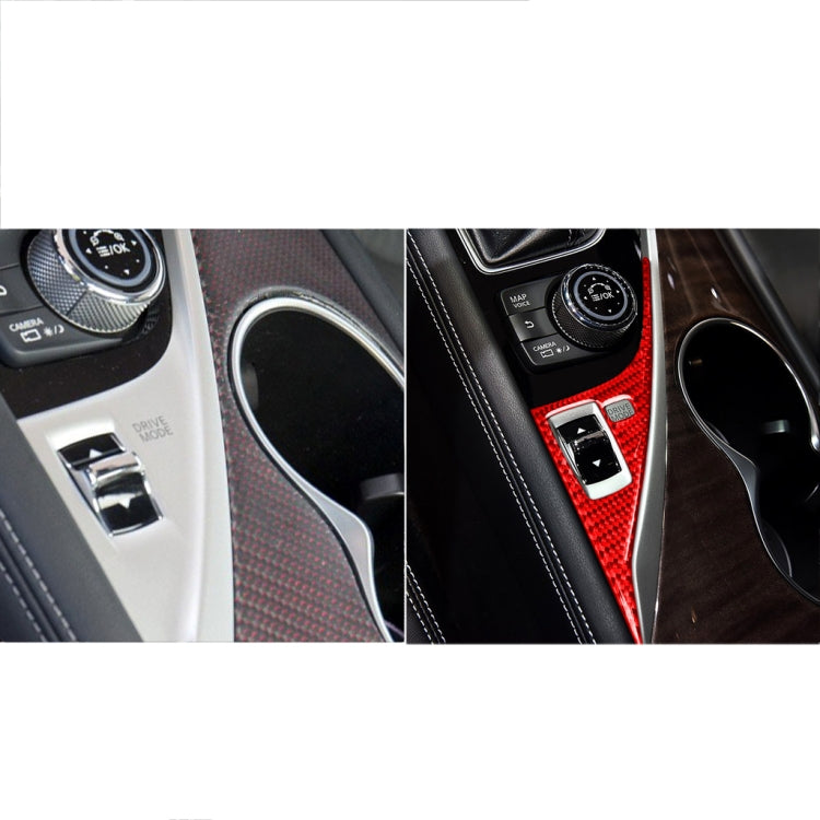 Car Carbon Fiber Driver Panel Decorative Sticker for Infiniti Q50 2014-2020, Left Drive(Red) - Car Interior Mouldings by buy2fix | Online Shopping UK | buy2fix