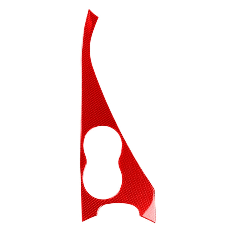 Car Carbon Fiber Water Cup Holder Panel Decorative Sticker for Infiniti Q50 2014-2020, Right Drive(Red) - Car Interior Mouldings by buy2fix | Online Shopping UK | buy2fix