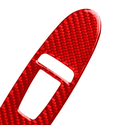 Car Carbon Fiber Window Glass Lift Panel Decorative Sticker for Infiniti Q60, Right Drive(Red) - Car Interior Mouldings by buy2fix | Online Shopping UK | buy2fix