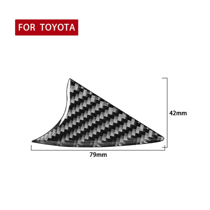 Car Carbon Fiber Air Conditioner Switch Decorative Sticker for Toyota Highlander 2014-2019, Left Drive - Car Interior Mouldings by buy2fix | Online Shopping UK | buy2fix