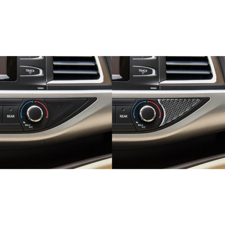 Car Carbon Fiber Air Conditioner Switch Decorative Sticker for Toyota Highlander 2014-2019, Left Drive - Car Interior Mouldings by buy2fix | Online Shopping UK | buy2fix