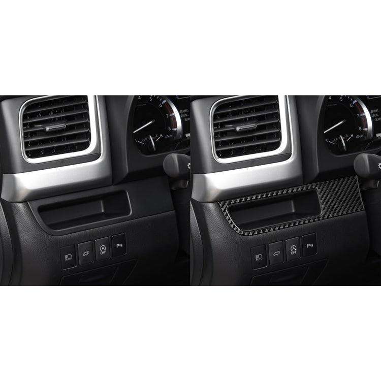 Car Carbon Fiber Driver Card Slot Panel Decorative Sticker for Toyota Highlander 2014-2019, Left Drive - Car Interior Mouldings by buy2fix | Online Shopping UK | buy2fix