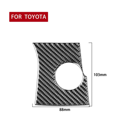 Car Carbon Fiber Ignition Switch Panel Decorative Sticker for Toyota Highlander 2014-2019, Left Drive - Car Interior Mouldings by buy2fix | Online Shopping UK | buy2fix